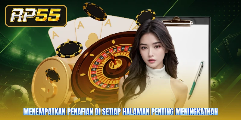 Menempatkan penafian di setiap halaman penting meningkatkan