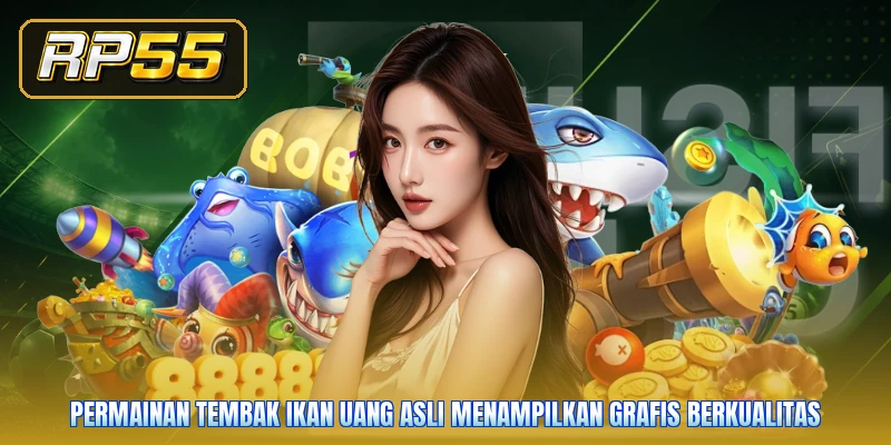 Permainan tembak ikan uang asli menampilkan grafis berkualitas